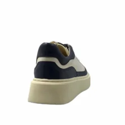 Sport Chic|Baskets<Softwaves Baskets 8.80.01/03 Cuir Crème &amp; Marine