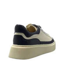 Sport Chic|Baskets<Softwaves Baskets 8.80.01/03 Cuir Crème &amp; Marine