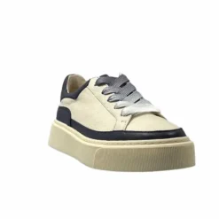 Sport Chic|Baskets<Softwaves Baskets 8.80.01/03 Cuir Crème &amp; Marine