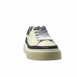 Sport Chic|Baskets<Softwaves Baskets 8.80.01/03 Cuir Crème &amp; Marine