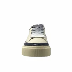 Sport Chic|Baskets<Softwaves Baskets 8.80.01/03 Cuir Crème &amp; Marine
