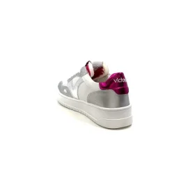 Teenager|Décontracté<Victoria Baskets 1257120 Cuir Argent Rose Blanc