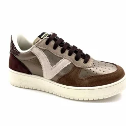 Teenager|Baskets<Victoria Baskets 1258257 Cuir Platine Marron
