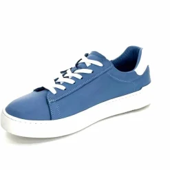 Sport Chic|Baskets<ivoire422 Baskets Zip Ivoire 278 Cuir Bleu