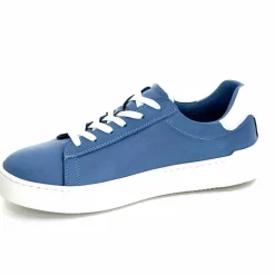 Sport Chic|Baskets<ivoire422 Baskets Zip Ivoire 278 Cuir Bleu
