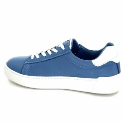 Sport Chic|Baskets<ivoire422 Baskets Zip Ivoire 278 Cuir Bleu