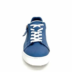 Sport Chic|Baskets<ivoire422 Baskets Zip Ivoire 278 Cuir Bleu