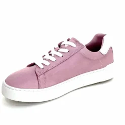 Sport Chic|Basic<ivoire422 Baskets Zip Ivoire 278 Cuir Rose