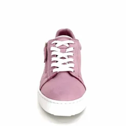 Sport Chic|Basic<ivoire422 Baskets Zip Ivoire 278 Cuir Rose