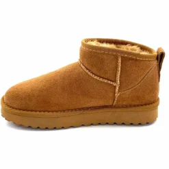 Fourrure|Décontracté<Liu.Jo Boots Fourrées Mouton Sf423 Daim Cognac Marron