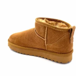 Fourrure|Décontracté<Liu.Jo Boots Fourrées Mouton Sf423 Daim Cognac Marron