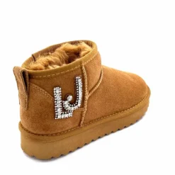 Fourrure|Décontracté<Liu.Jo Boots Fourrées Mouton Sf423 Daim Cognac Marron