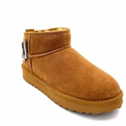 Fourrure|Décontracté<Liu.Jo Boots Fourrées Mouton Sf423 Daim Cognac Marron