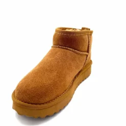 Fourrure|Décontracté<Liu.Jo Boots Fourrées Mouton Sf423 Daim Cognac Marron