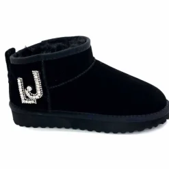 Fourrure|Fourrées<Liu.Jo Boots Fourrées Mouton Sf423 Daim Noir