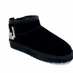 Fourrure|Fourrées<Liu.Jo Boots Fourrées Mouton Sf423 Daim Noir