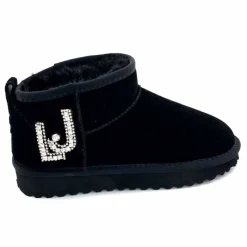 Fourrure|Fourrées<Liu.Jo Boots Fourrées Mouton Sf423 Daim Noir