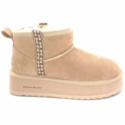 Fourrées|Bottines<Nathan Baume Boots Fourrées Mouton 242 N77 03 Daim Beige
