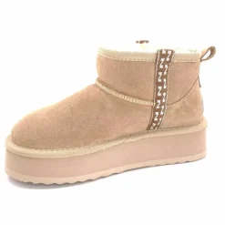 Fourrées|Bottines<Nathan Baume Boots Fourrées Mouton 242 N77 03 Daim Beige