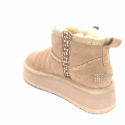 Fourrées|Bottines<Nathan Baume Boots Fourrées Mouton 242 N77 03 Daim Beige