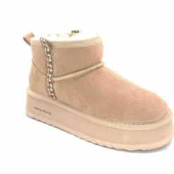 Fourrées|Bottines<Nathan Baume Boots Fourrées Mouton 242 N77 03 Daim Beige