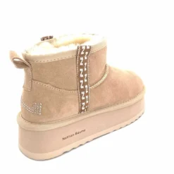 Fourrées|Bottines<Nathan Baume Boots Fourrées Mouton 242 N77 03 Daim Beige