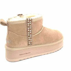 Fourrées|Bottines<Nathan Baume Boots Fourrées Mouton 242 N77 03 Daim Beige