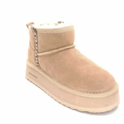 Fourrées|Bottines<Nathan Baume Boots Fourrées Mouton 242 N77 03 Daim Beige