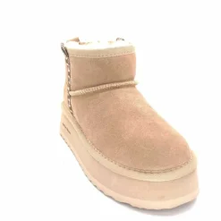 Fourrées|Bottines<Nathan Baume Boots Fourrées Mouton 242 N77 03 Daim Beige