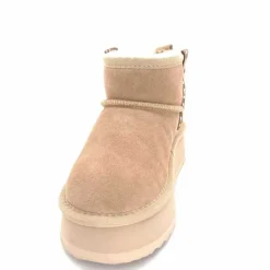 Fourrées|Bottines<Nathan Baume Boots Fourrées Mouton 242 N77 03 Daim Beige