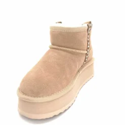 Fourrées|Bottines<Nathan Baume Boots Fourrées Mouton 242 N77 03 Daim Beige