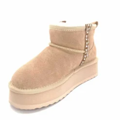 Fourrées|Bottines<Nathan Baume Boots Fourrées Mouton 242 N77 03 Daim Beige