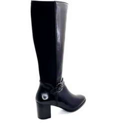 Talon|Féminin<Regarde Le Ciel Bottes à Talon Joan 18 Cuir Noir