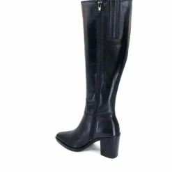 Féminin|Basic<Ivoire0104a Bottes à Talons Ivoire 46360 Cuir Noir