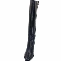 Féminin|Basic<Ivoire0104a Bottes à Talons Ivoire 46360 Cuir Noir