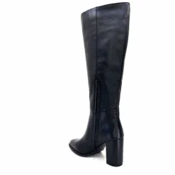 Elégant|Bottes<Ivoire0104a Bottes à Talons Ivoire 52108 Cuir Noir