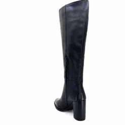 Elégant|Bottes<Ivoire0104a Bottes à Talons Ivoire 52108 Cuir Noir