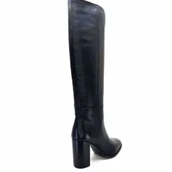 Elégant|Bottes<Ivoire0104a Bottes à Talons Ivoire 52108 Cuir Noir