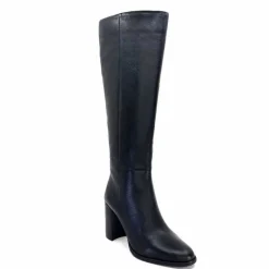 Elégant|Bottes<Ivoire0104a Bottes à Talons Ivoire 52108 Cuir Noir