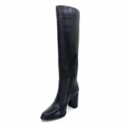 Elégant|Bottes<Ivoire0104a Bottes à Talons Ivoire 52108 Cuir Noir