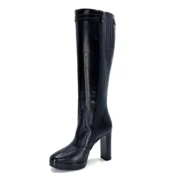 Féminin|Bottes<Nero Giardini Bottes à Talons 1308723 De 100 Cuir Noir