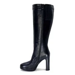 Féminin|Bottes<Nero Giardini Bottes à Talons 1308723 De 100 Cuir Noir