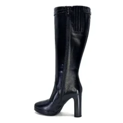 Féminin|Bottes<Nero Giardini Bottes à Talons 1308723 De 100 Cuir Noir