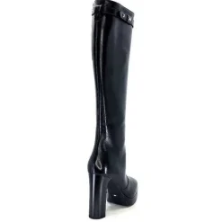 Féminin|Bottes<Nero Giardini Bottes à Talons 1308723 De 100 Cuir Noir