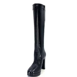 Féminin|Bottes<Nero Giardini Bottes à Talons 1308723 De 100 Cuir Noir