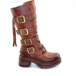 Rock|Mi-bottes<AS 98 Bottes AS98 A89321 Cuir Marron