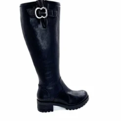 Rock|Bottes<Minka Bottes Bikers Howard Cuir Lavato Noir