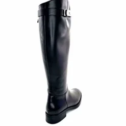 Bijoux|Basic<Triver Flight Bottes Cavalières 599 09 Cuir Noir