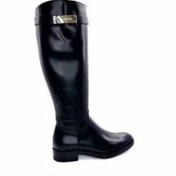 Bijoux|Basic<Triver Flight Bottes Cavalières 599 09 Cuir Noir