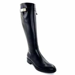 Bijoux|Basic<Triver Flight Bottes Cavalières 599 09 Cuir Noir